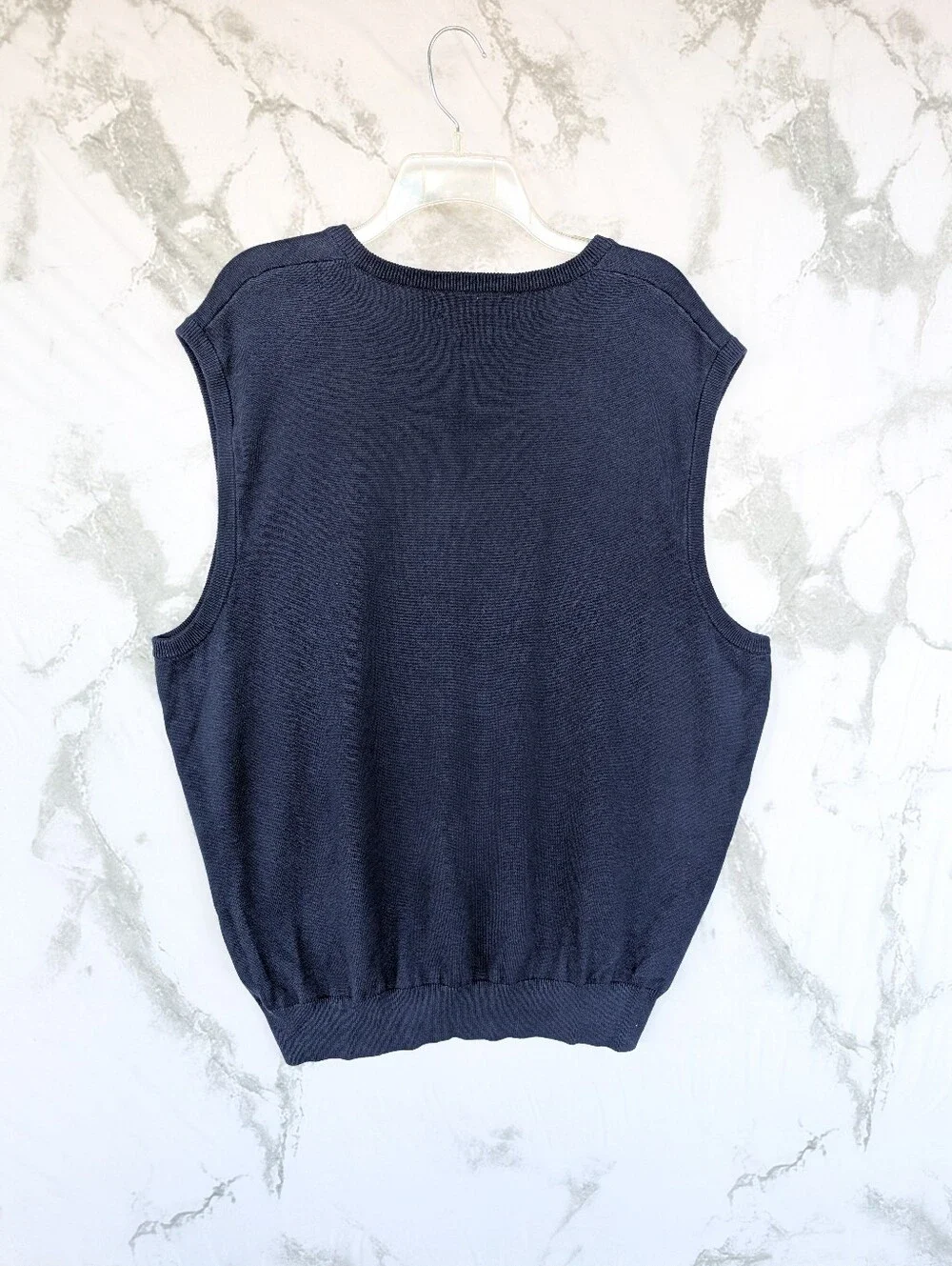 Vintage Polo Golf Navy Cashmere Blend Sweater Vest Men's XL NWT